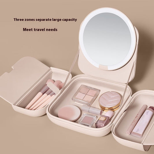 With Light Package Mirror Integrated Portable And Versatile Cosmetic