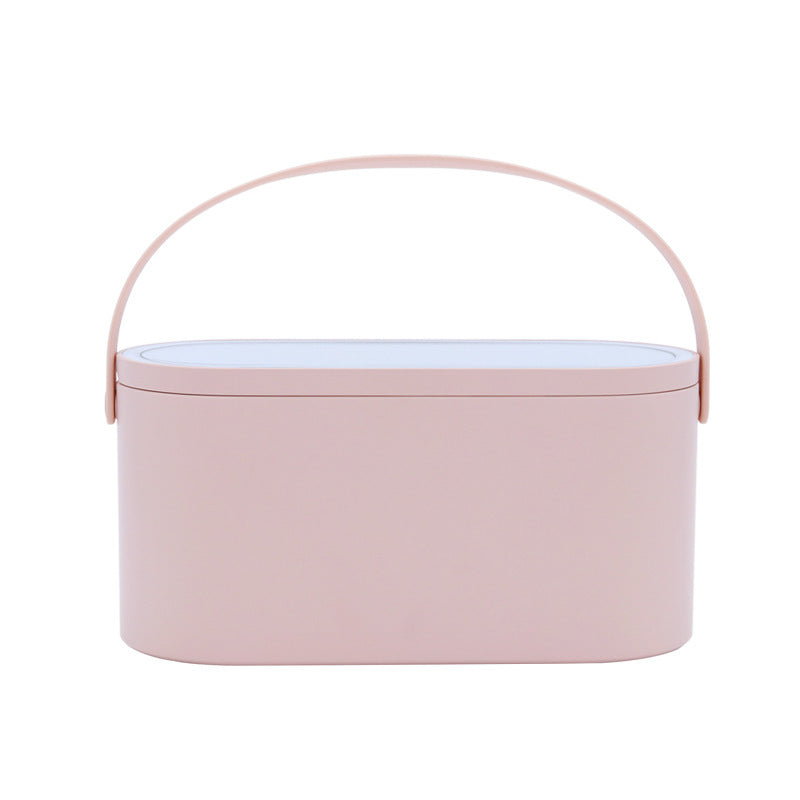 Box and LED mirror suitable for portable makeup