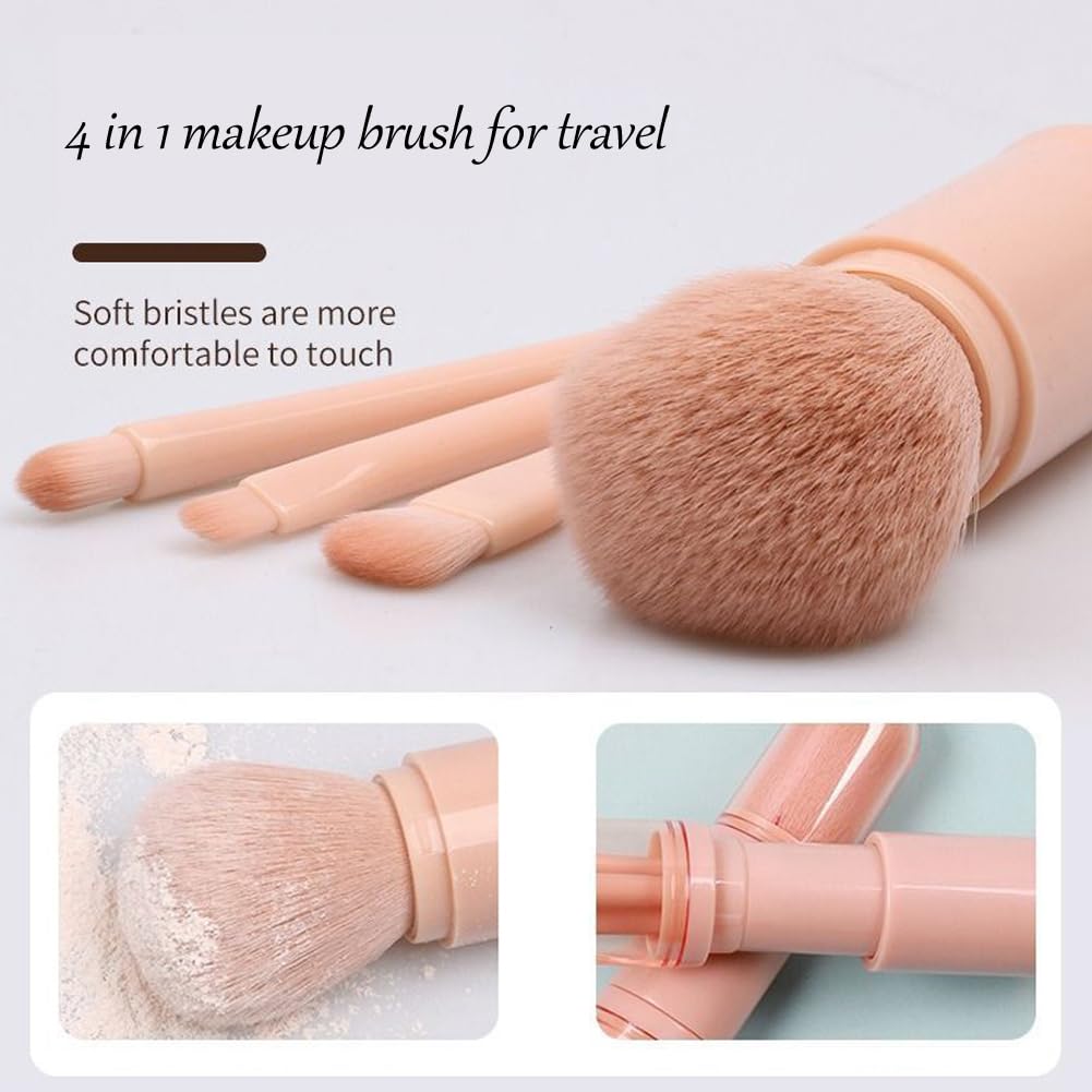 Portable mini makeup brush (4 pieces )